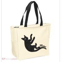 Flow Black Cat Tote Bag thumb 2