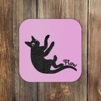 Flow Black Cat Coaster thumb 0