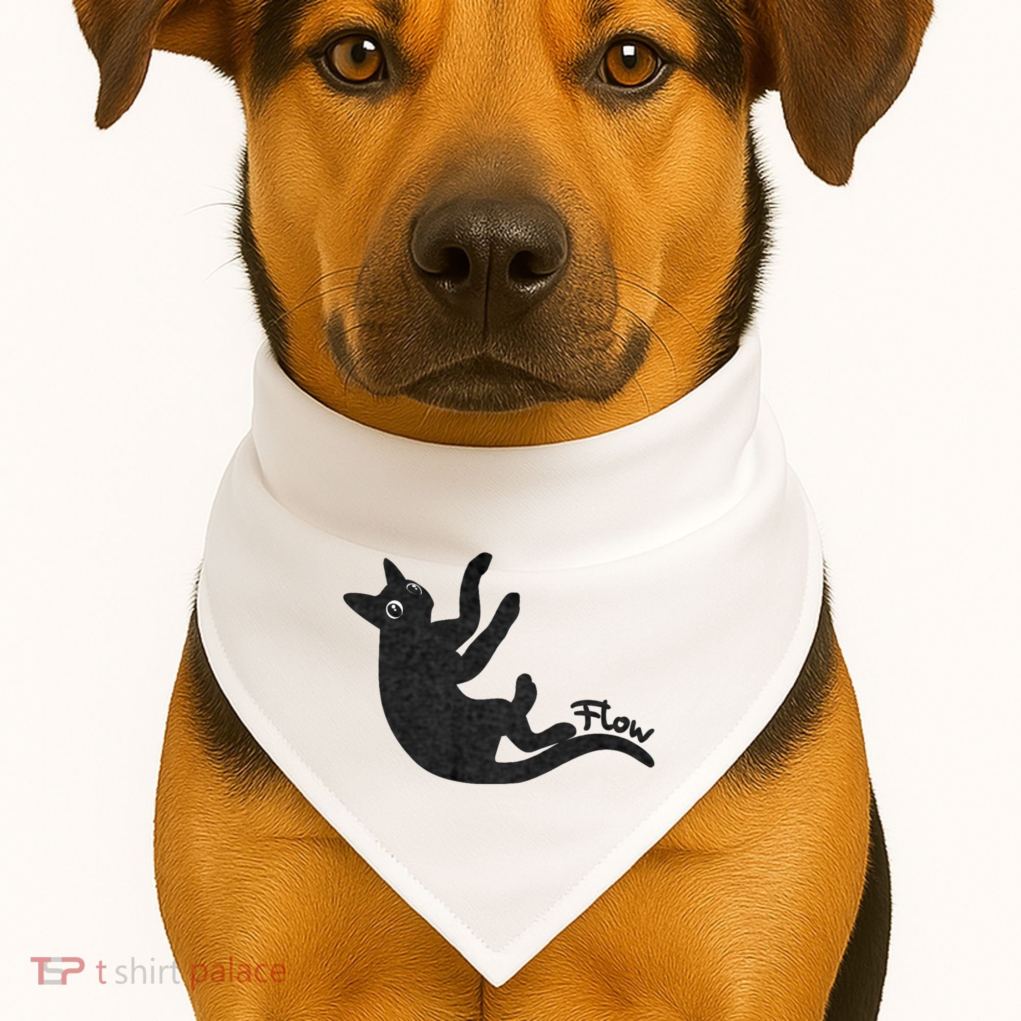 Flow Black Cat USA-Made Doggie Bandana