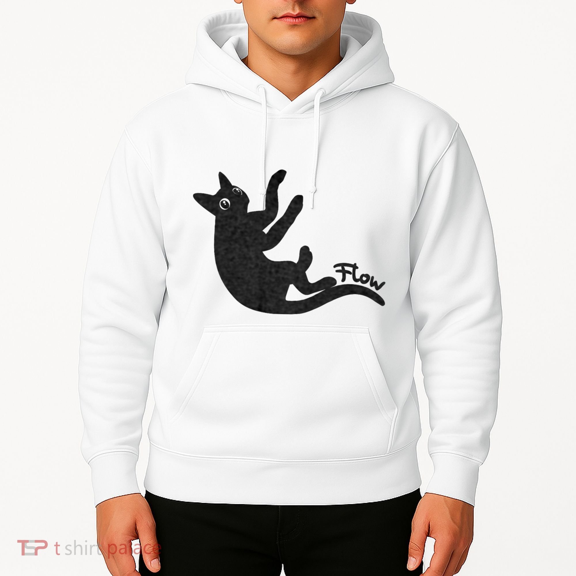 Flow Black Cat Hoodie