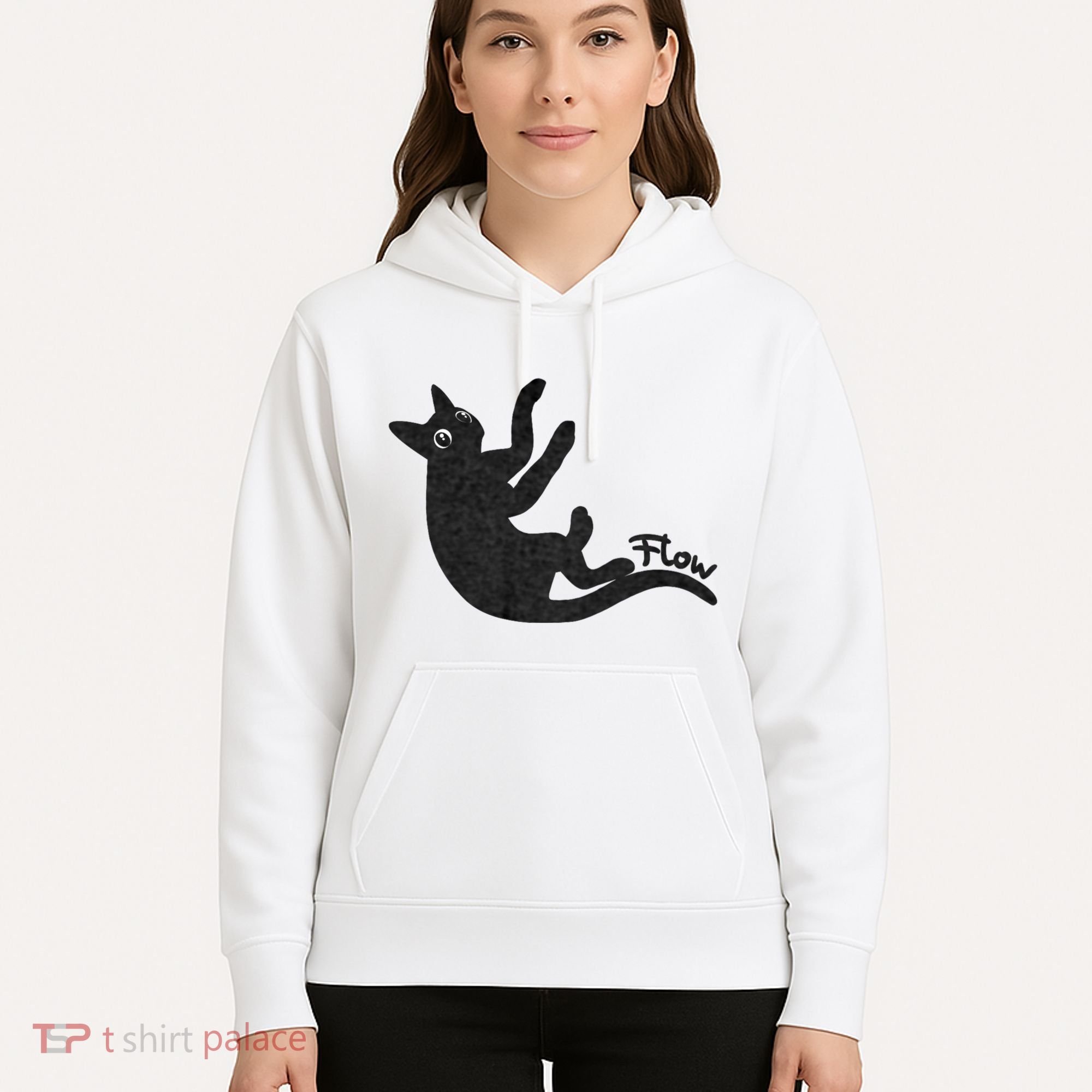 Flow Black Cat Hoodie