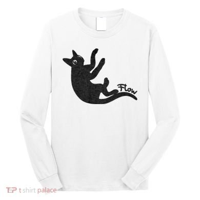 Flow Black Cat Long Sleeve Shirt