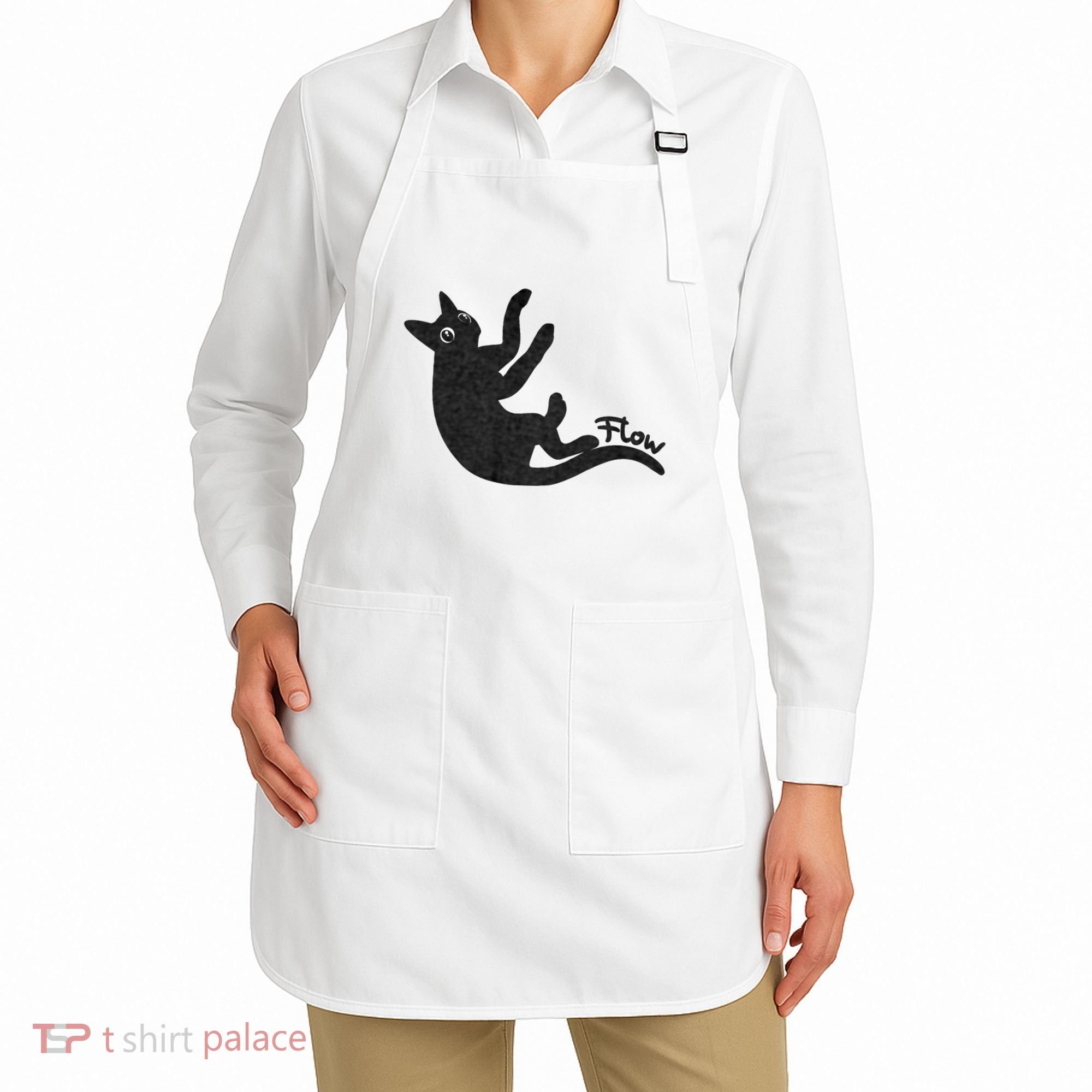 Flow Black Cat Apron