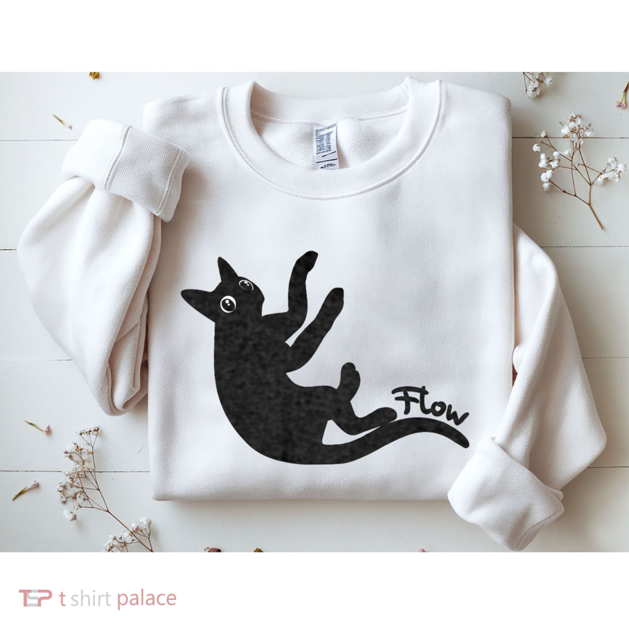 Flow Black Cat Sweatshirt
