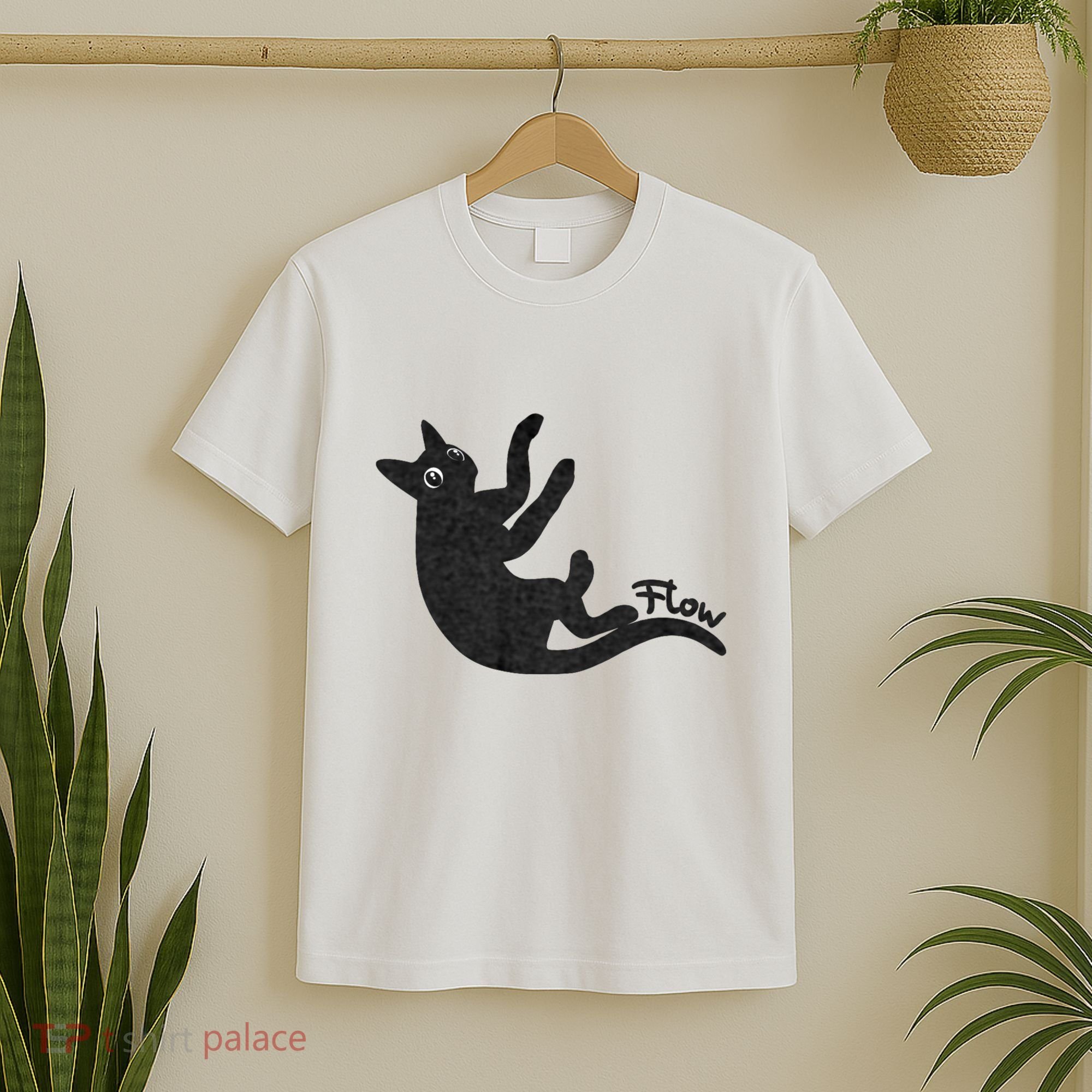 Flow Black Cat T-Shirt