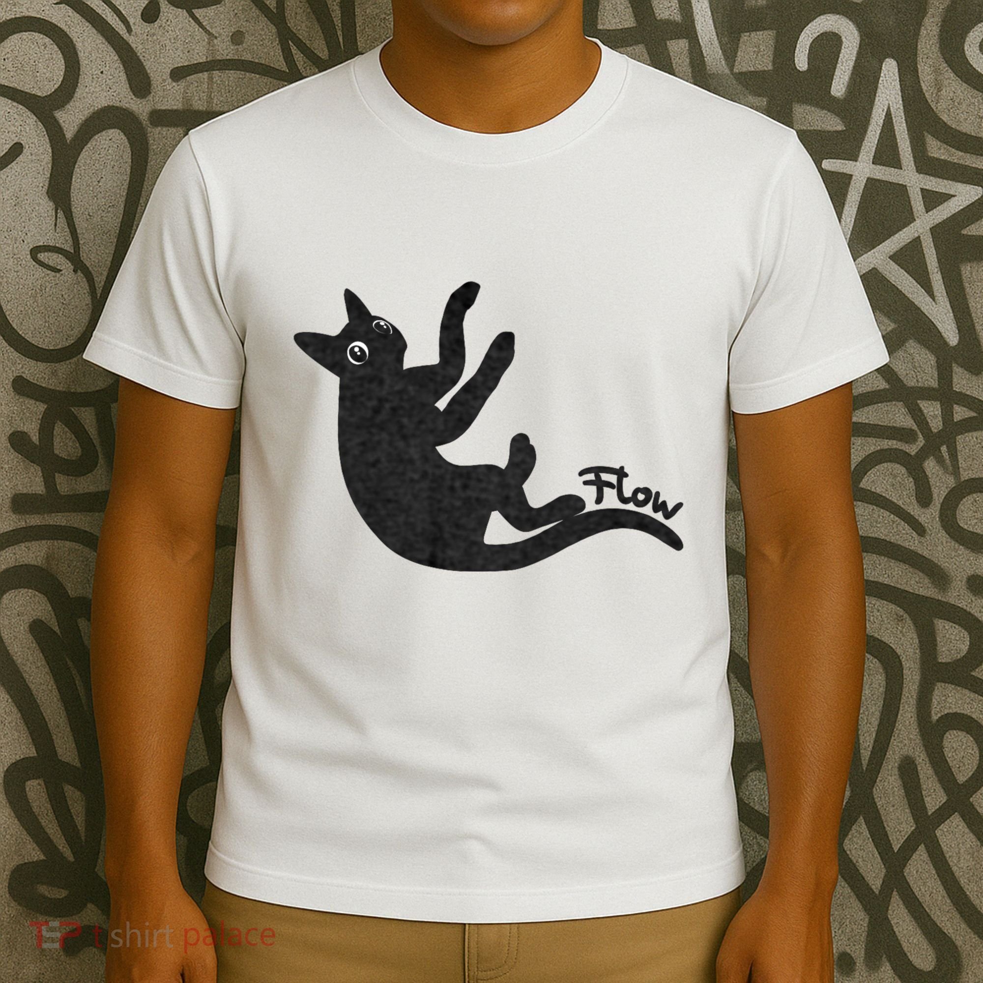 Flow Black Cat T-Shirt