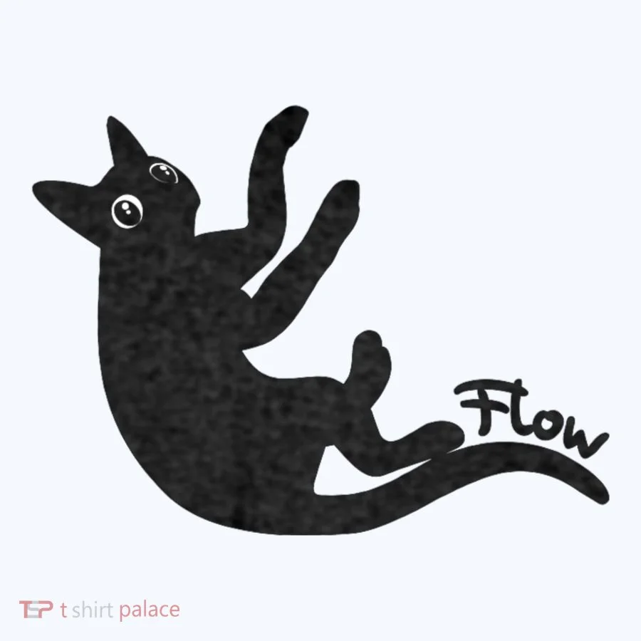Flow Black Cat Button