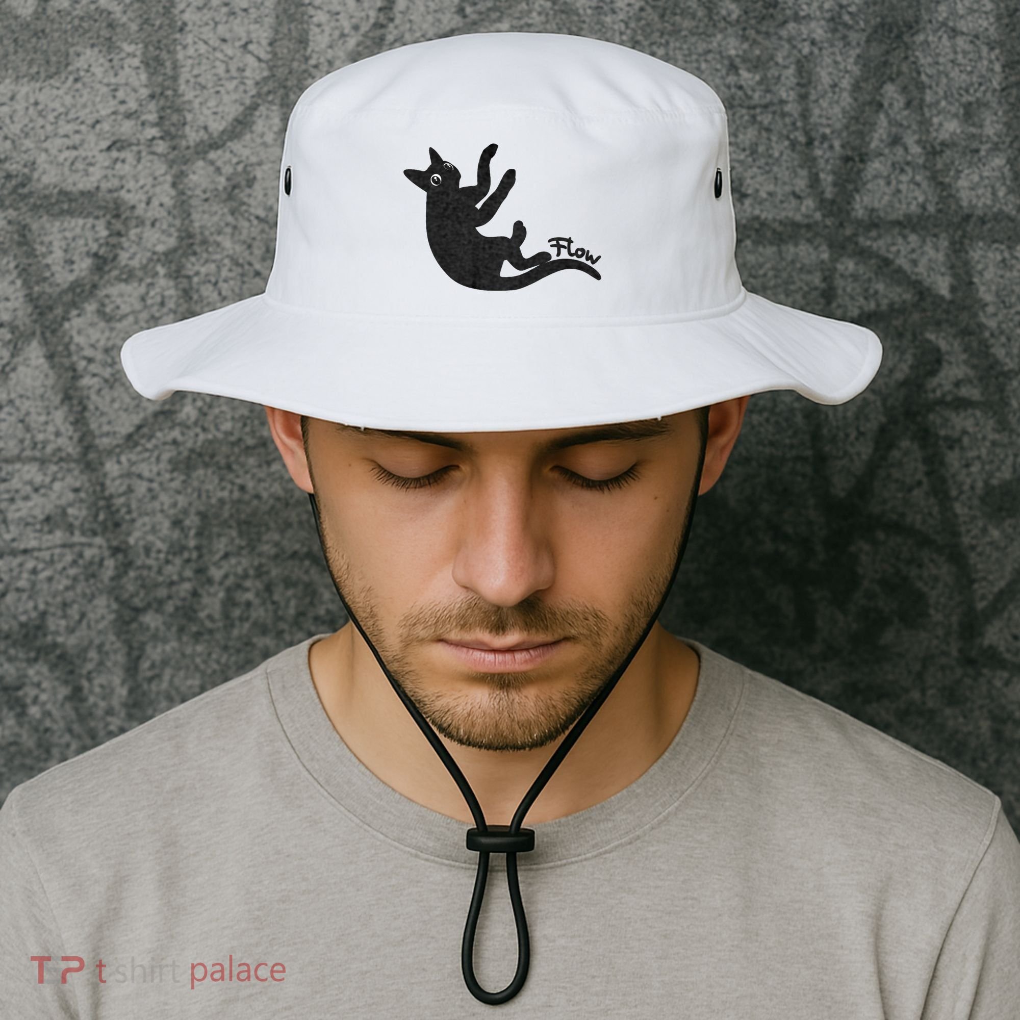 Flow Black Cat Bucket Hat