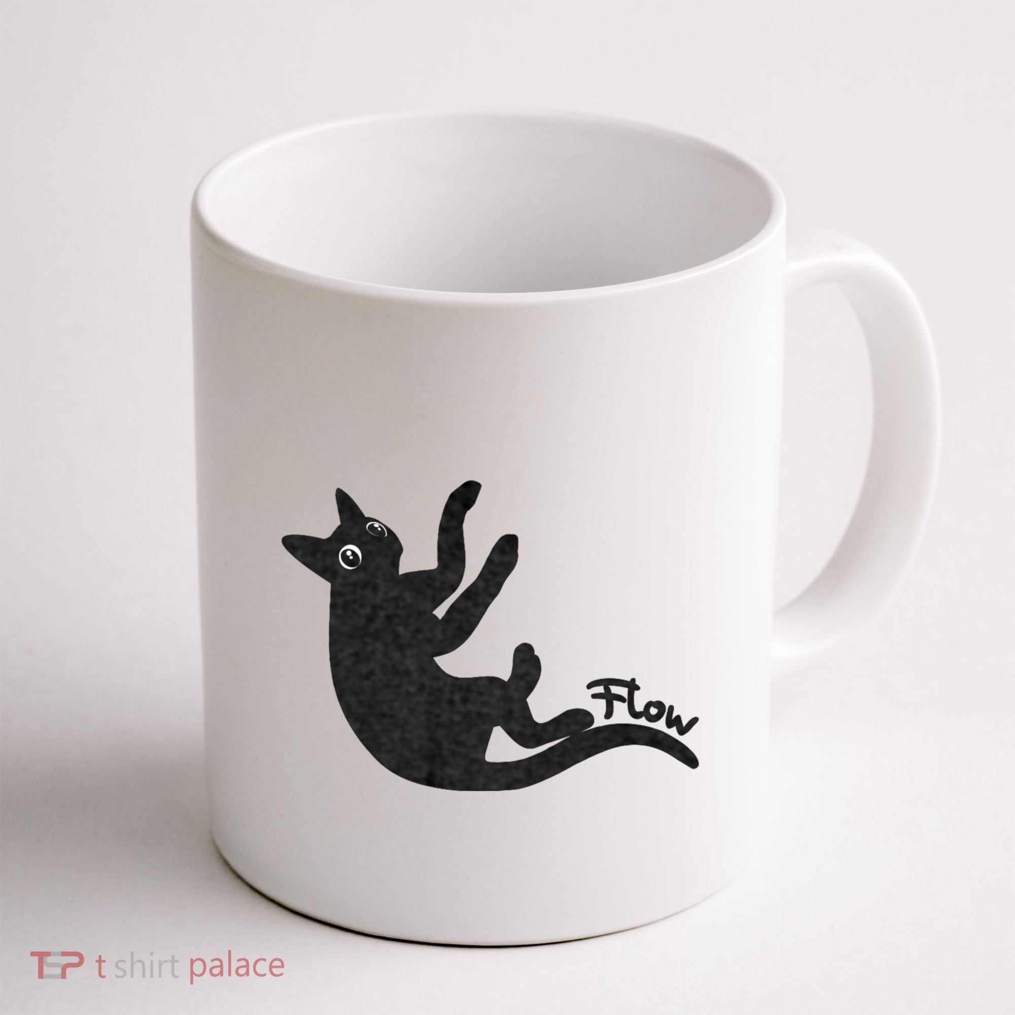 Flow Black Cat Coffee Mug