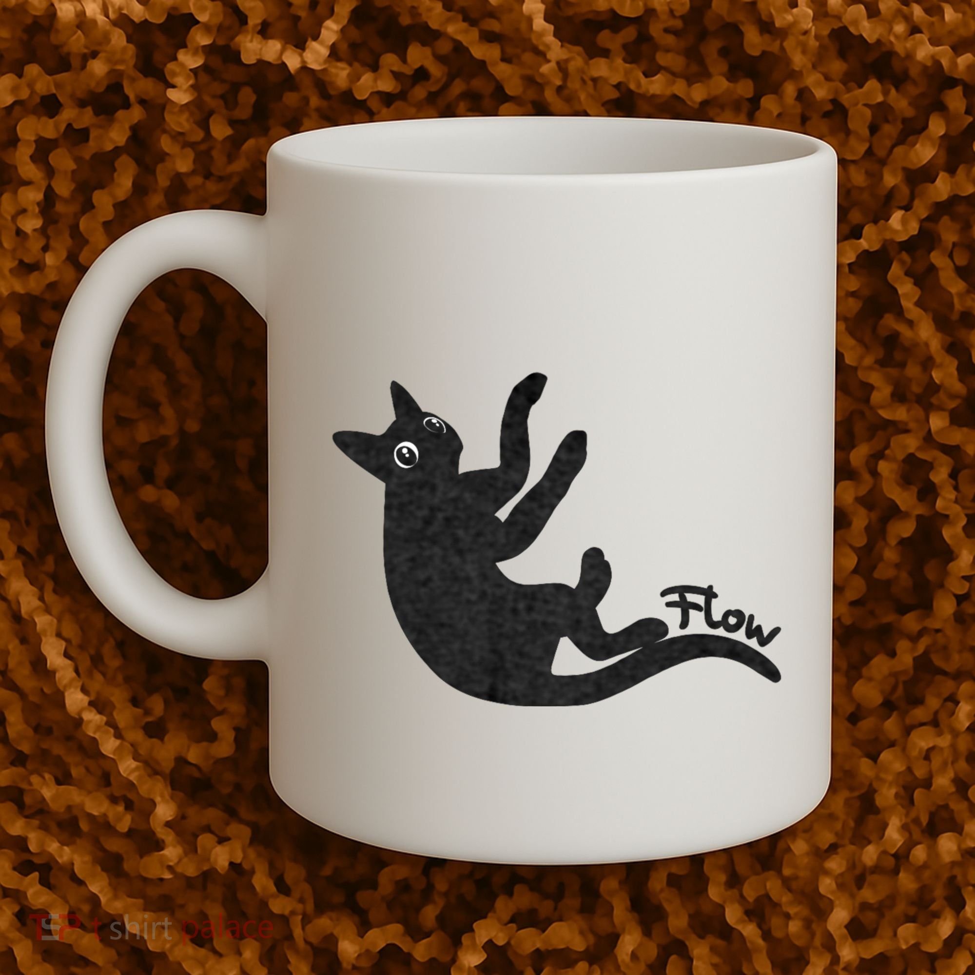 Flow Black Cat Coffee Mug