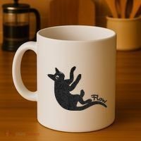 Flow Black Cat Coffee Mug thumb 4