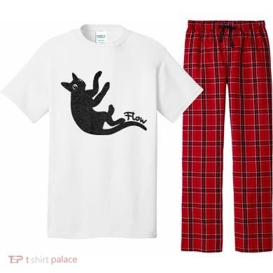 Flow Black Cat Pajama Set
