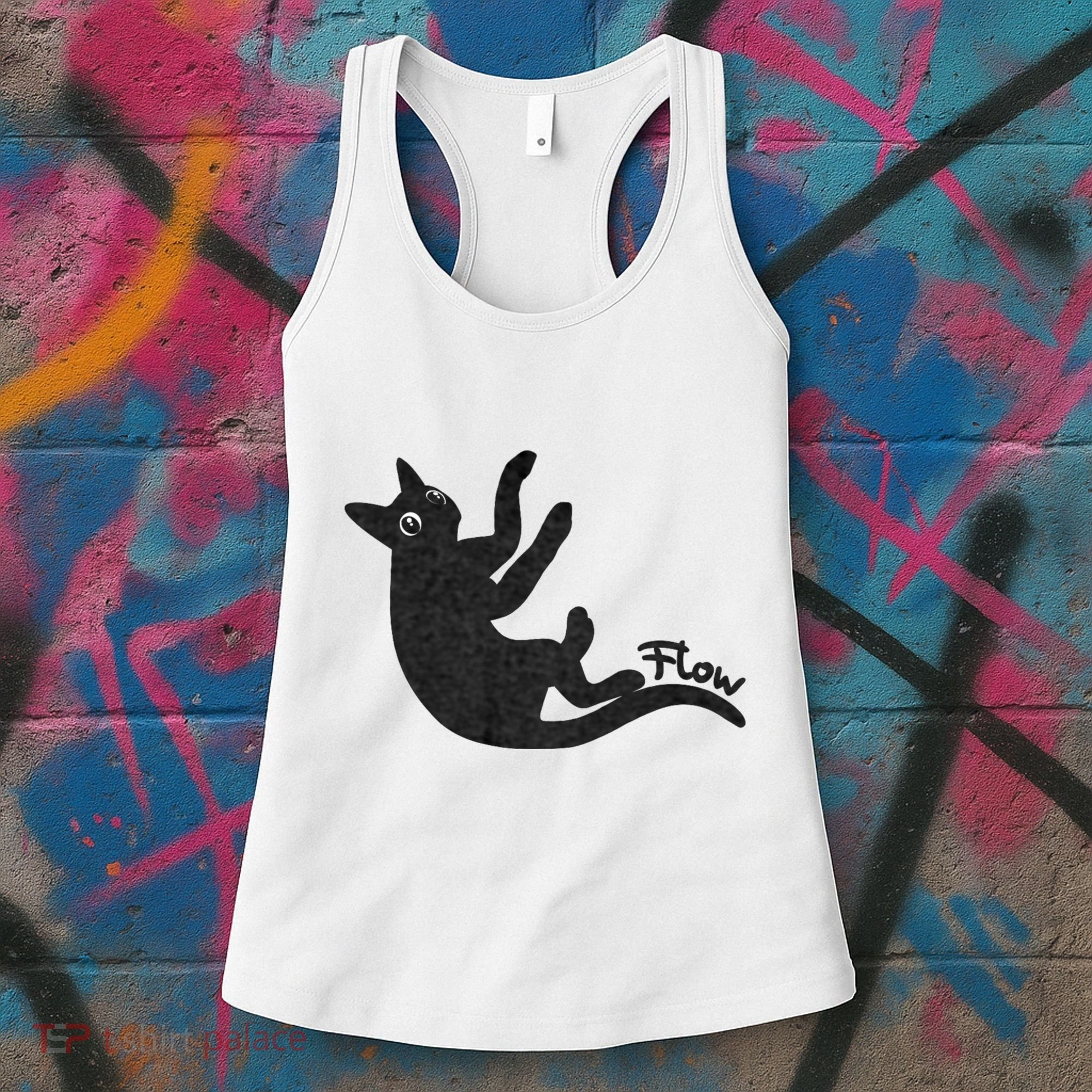 Flow Black Cat Women's Tank Top