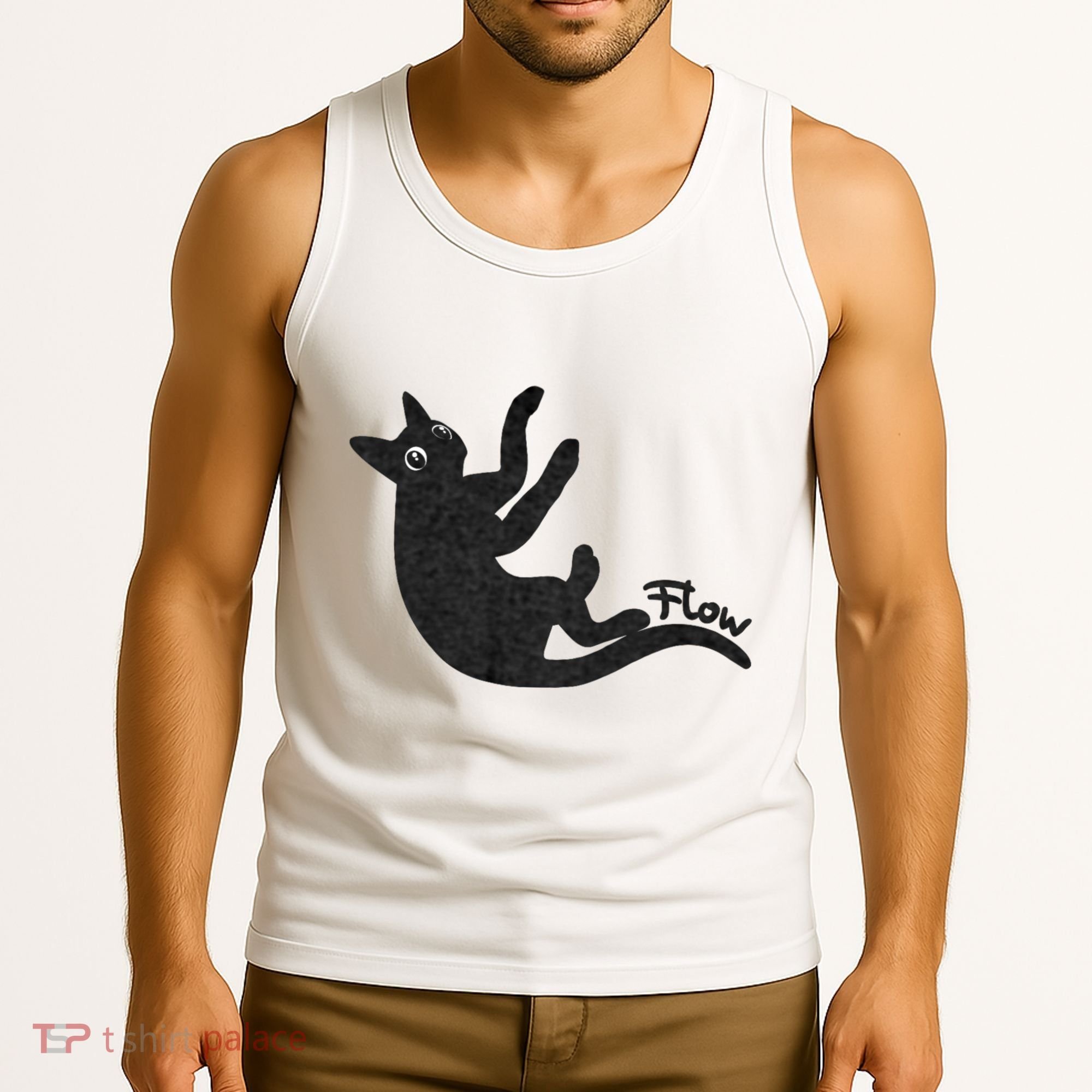 Flow Black Cat Tank Top