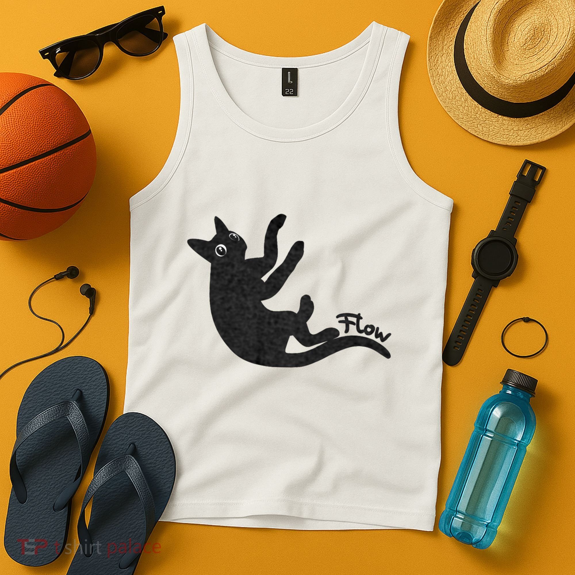 Flow Black Cat Tank Top