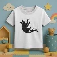 Flow Black Cat Toddler T-Shirt thumb 3