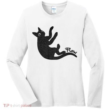 Flow Black Cat Women's Long Sleeve Shirt