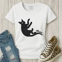 Flow Black Cat Women's T-Shirt thumb 3