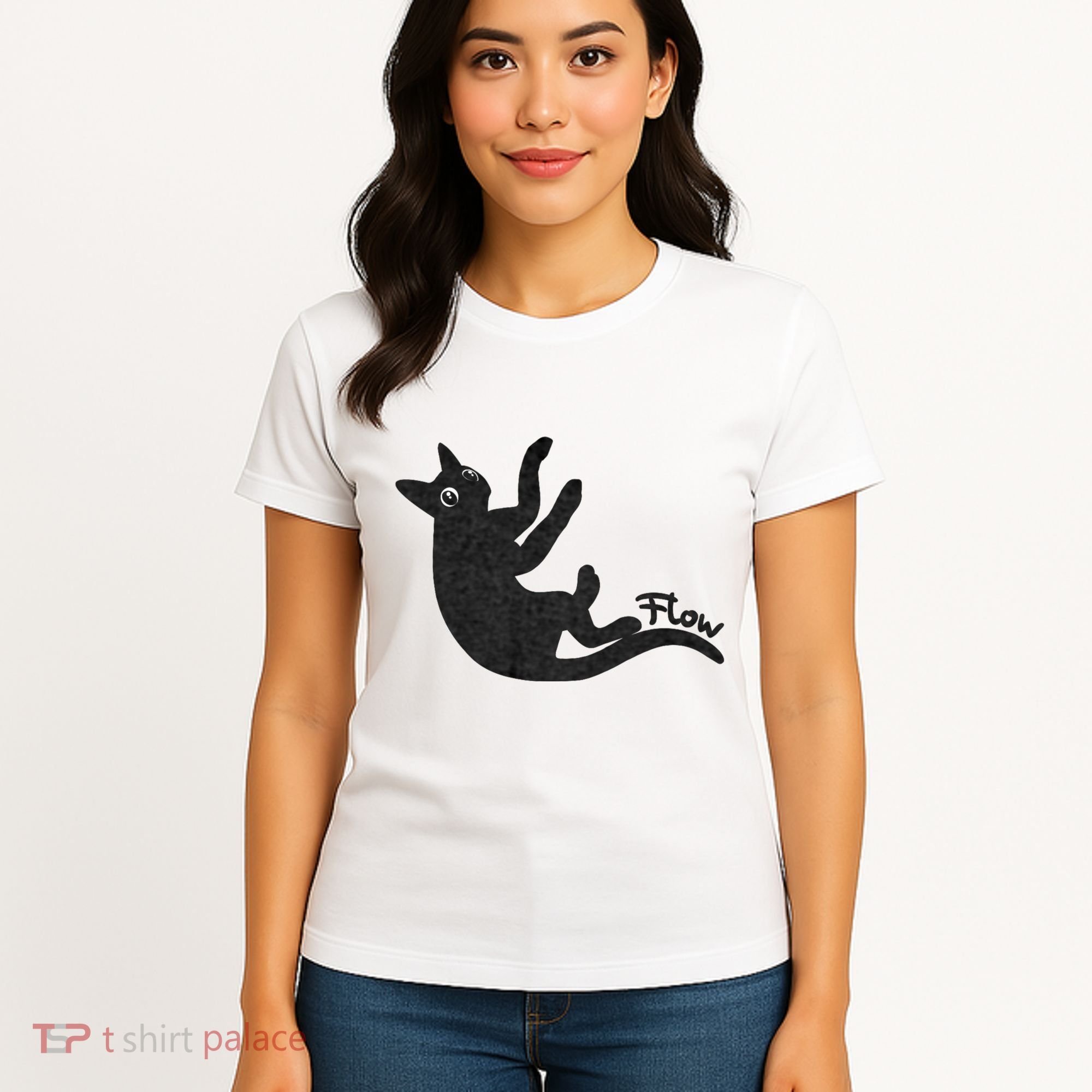 Flow Black Cat Women's T-Shirt