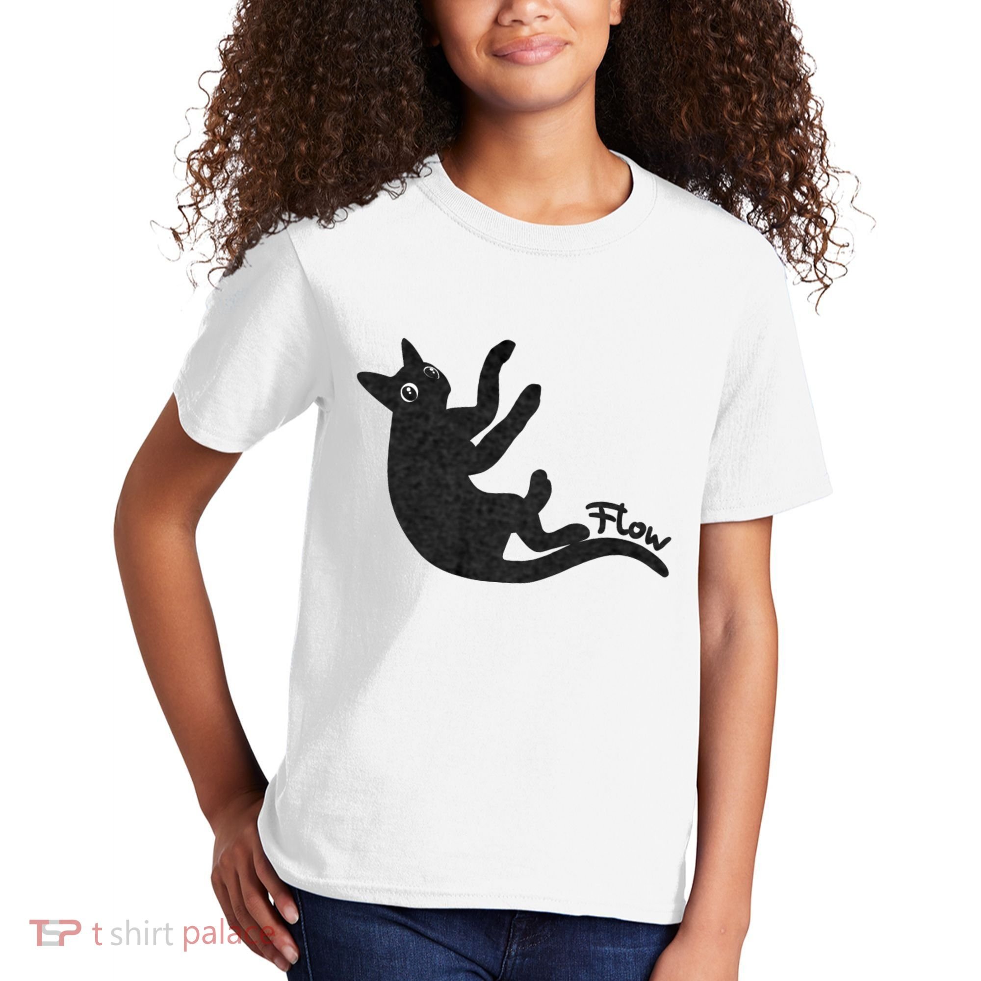 Flow Black Cat Kids T-Shirt