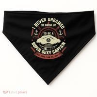 Funny Boat Captain Boating Funny Boat Lover USA-Made Doggie Bandana thumb 0
