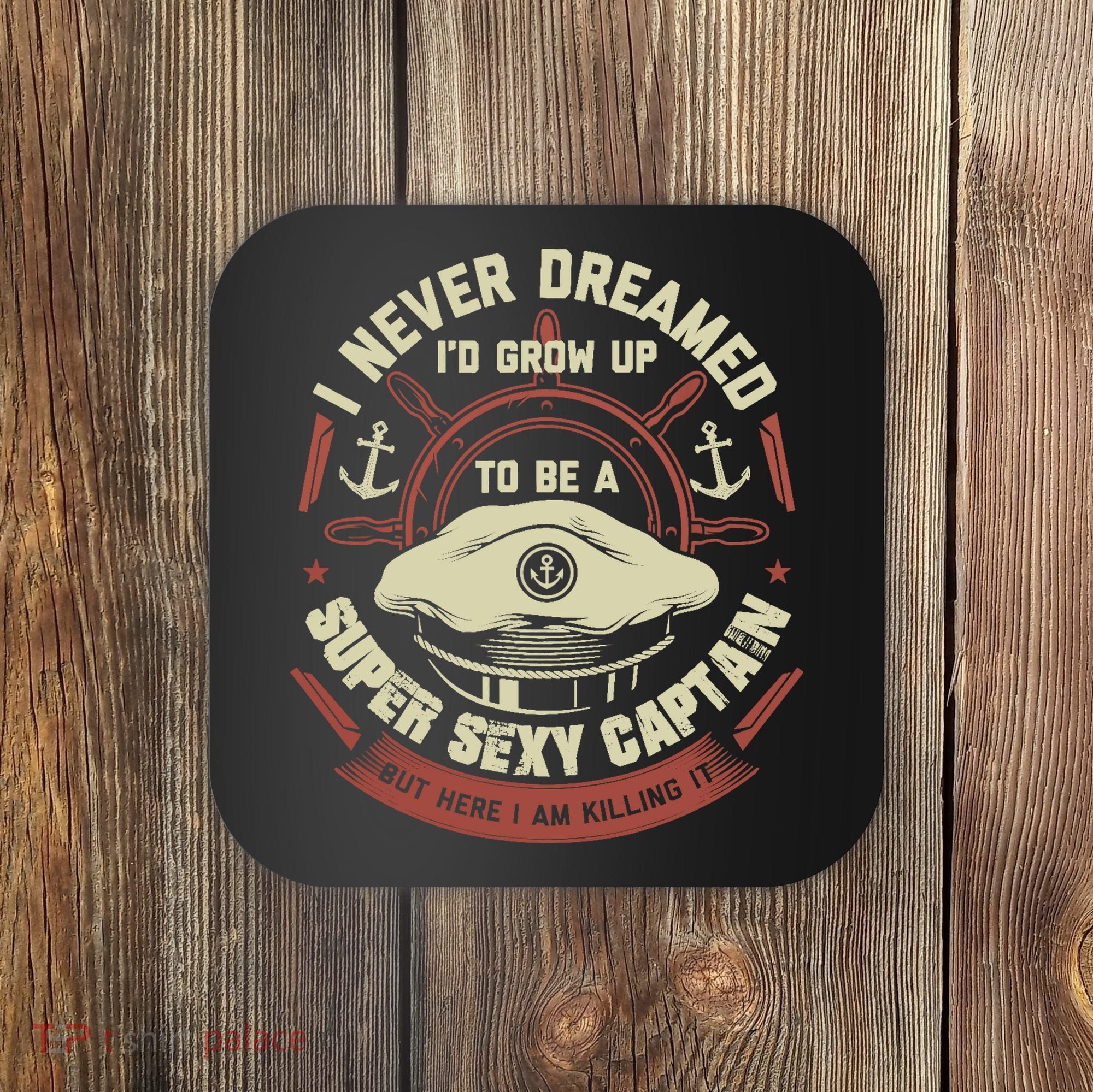 Funny Boat Captain Boating Funny Boat Lover Coaster