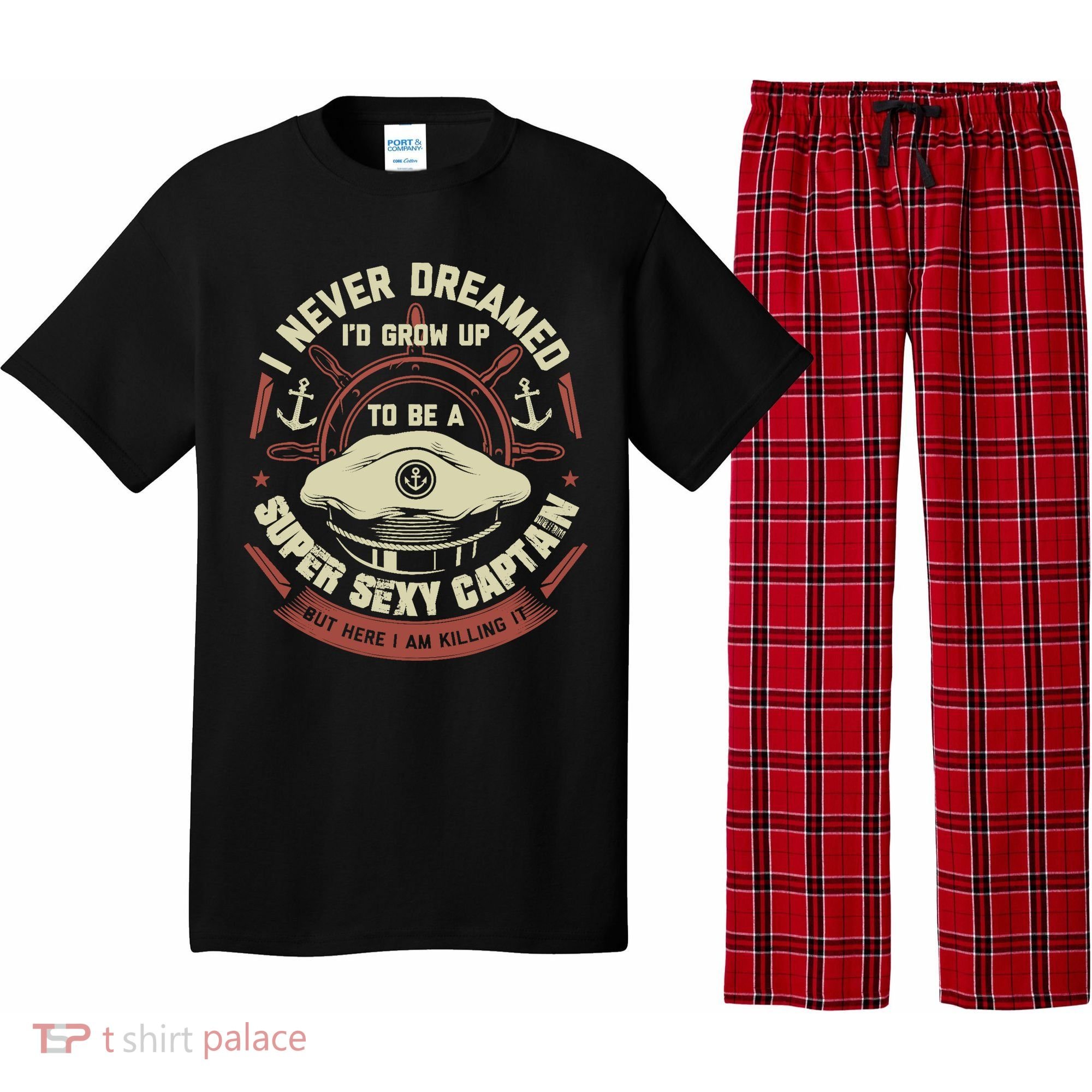 Funny Boat Captain Boating Funny Boat Lover Pajama Set