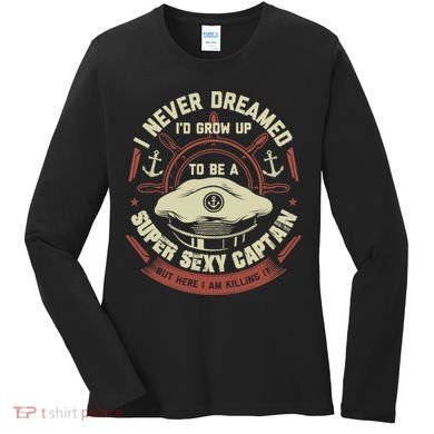Funny Boat Captain Boating Funny Boat Lover Women's Long Sleeve Shirt