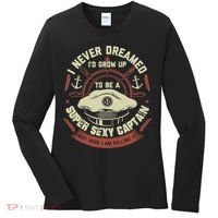 Funny Boat Captain Boating Funny Boat Lover Women's Long Sleeve Shirt thumb 0