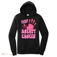 Fight Breast Cancer Handprint Ribbon Women's Hoodie thumb 0