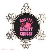 Fight Breast Cancer Handprint Ribbon Ornament thumb 0
