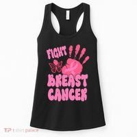 Fight Breast Cancer Handprint Ribbon Women's Tank Top thumb 0