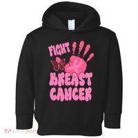 Fight Breast Cancer Handprint Ribbon Toddler Hoodie thumb 0