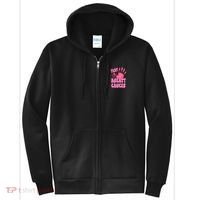 Fight Breast Cancer Handprint Ribbon Full Zip Hoodie thumb 0