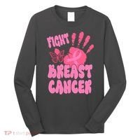 Fight Breast Cancer Handprint Ribbon Long Sleeve Shirt thumb 0