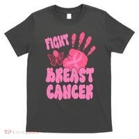 Fight Breast Cancer Handprint Ribbon T-Shirt thumb 0