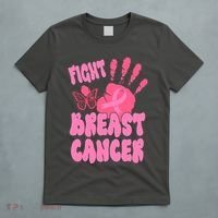 Fight Breast Cancer Handprint Ribbon T-Shirt thumb 5