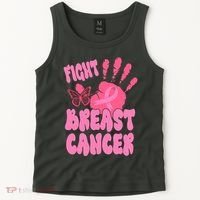Fight Breast Cancer Handprint Ribbon Tank Top thumb 2