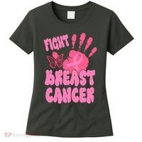 Fight Breast Cancer Handprint Ribbon Women's T-Shirt thumb 0