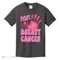 Fight Breast Cancer Handprint Ribbon Kids T-Shirt thumb 0