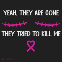 Funny Breast Cancer Survivor Mastectomy They're Gone Golf Towel thumb 3