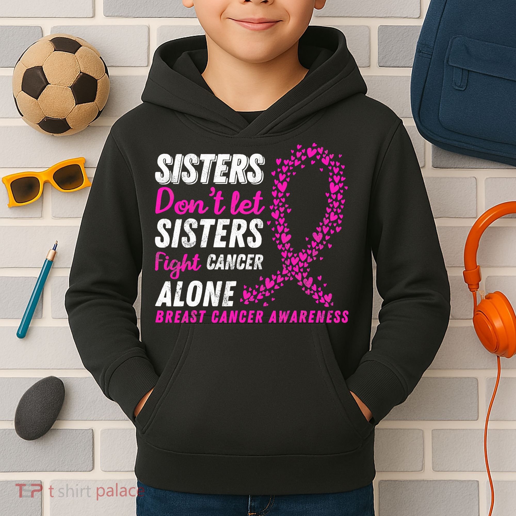 Funny Breast Cancer Awareness Cancer Survivor Kids Hoodie