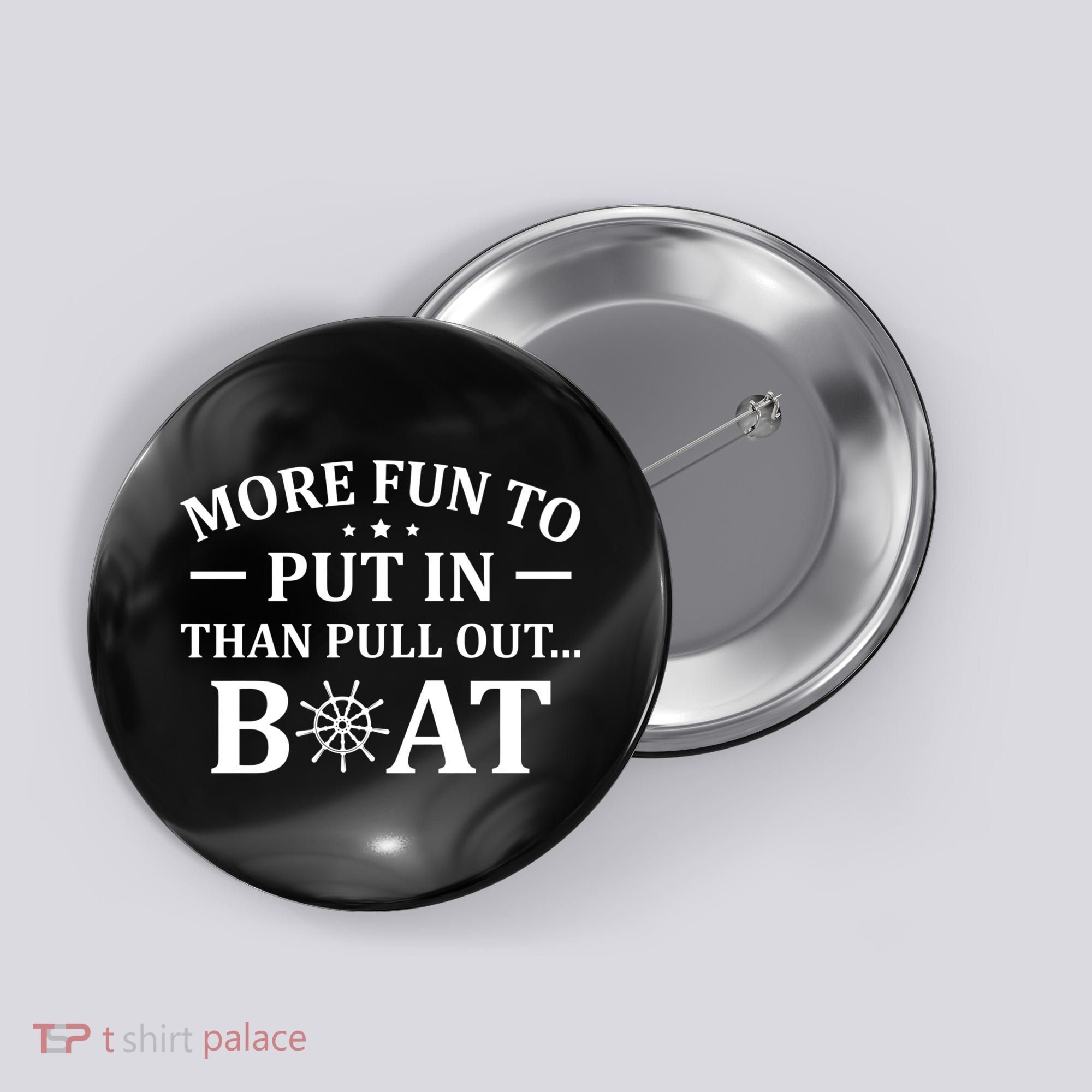 Funny Boat Captain Docking On Boating Outfit Boat Lover Button