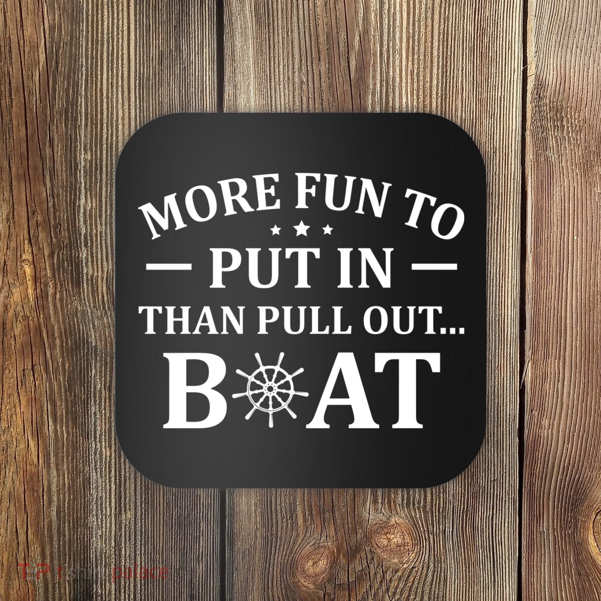 Funny Boat Captain Docking On Boating Outfit Boat Lover Coaster