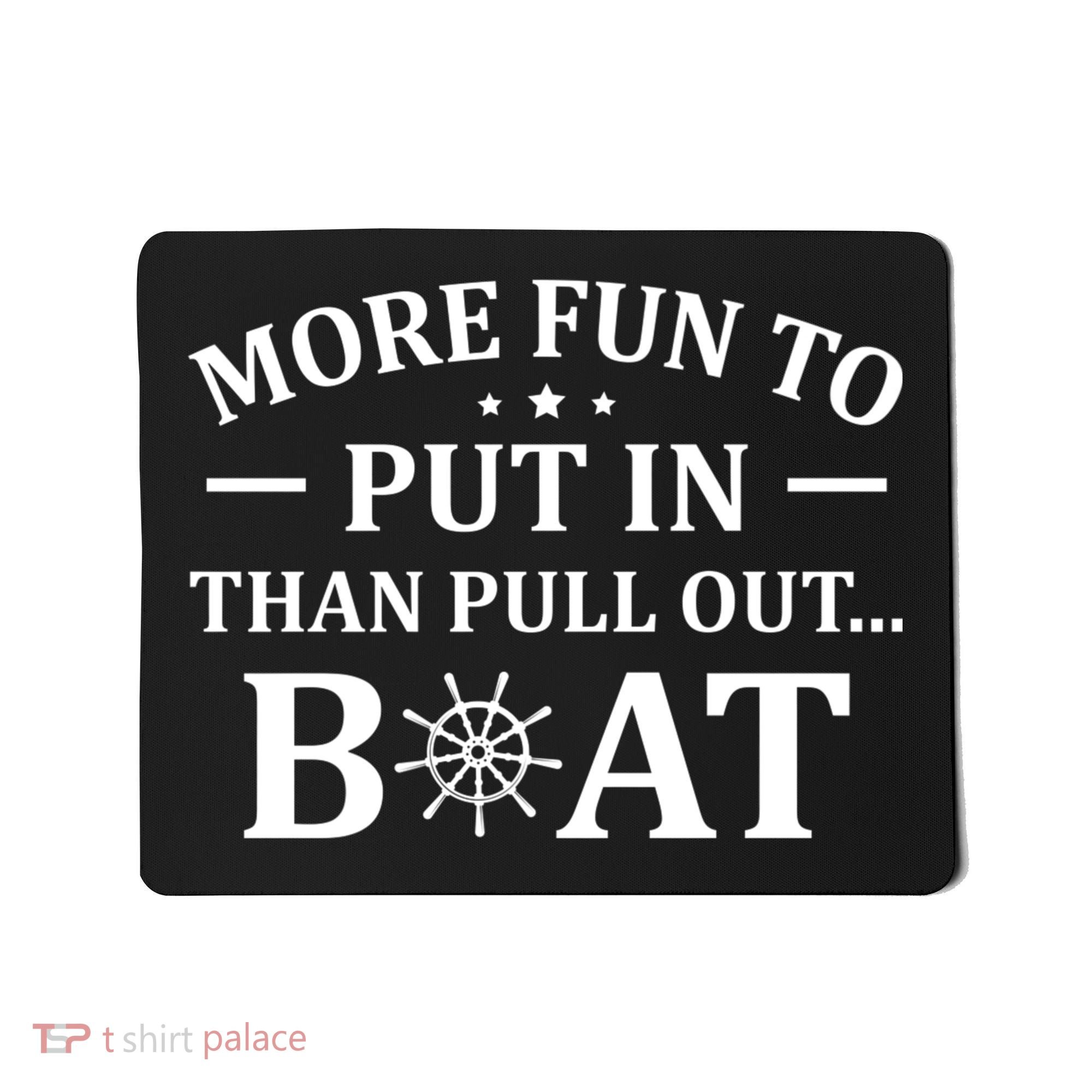 Funny Boat Captain Docking On Boating Outfit Boat Lover Mousepad