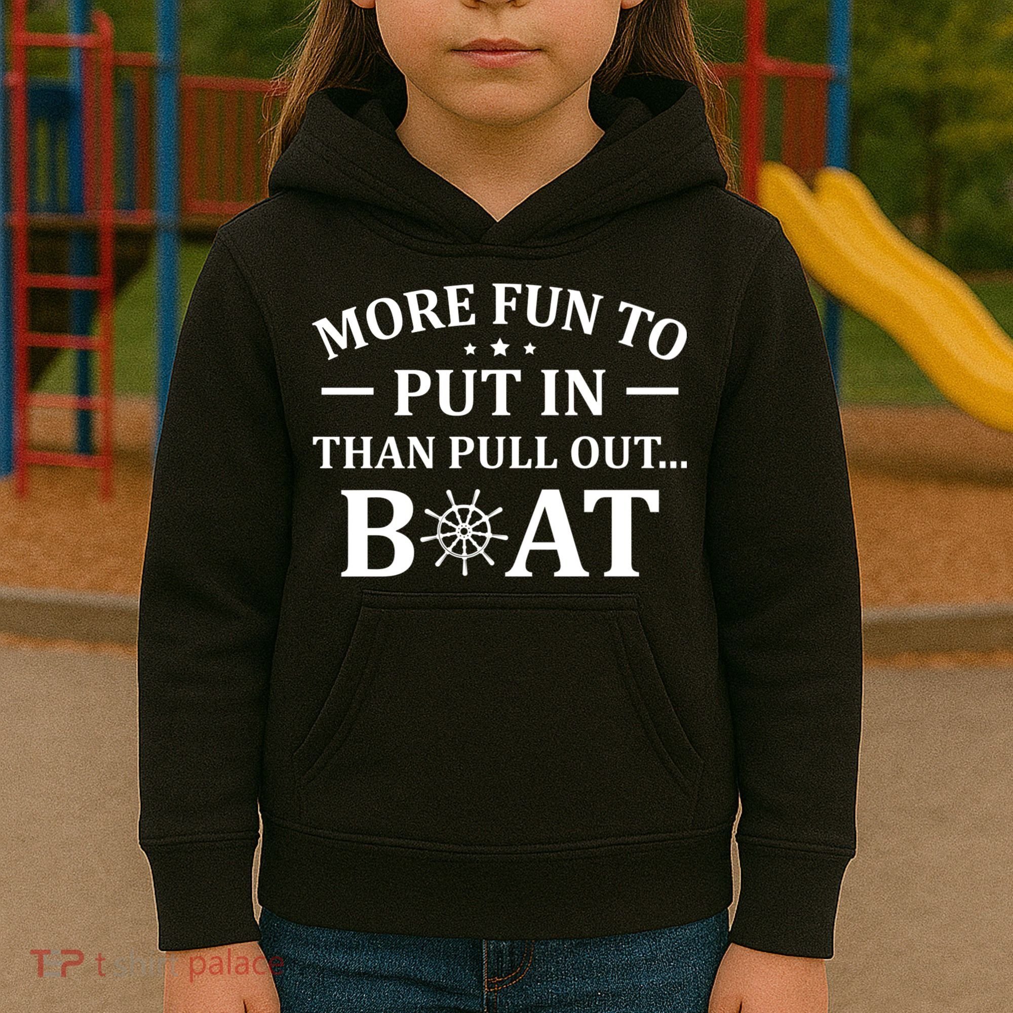 Funny Boat Captain Docking On Boating Outfit Boat Lover Kids Hoodie