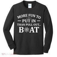 Funny Boat Captain Docking On Boating Outfit Boat Lover Kids Long Sleeve Shirt thumb 0