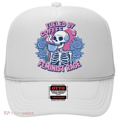 Fueled By Coffee & Feminist Rage Feminism Female Women Right Hat