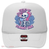 Fueled By Coffee & Feminist Rage Feminism Female Women Right Hat thumb 0