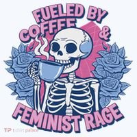 Fueled By Coffee & Feminist Rage Feminism Female Women Right Hat thumb 2